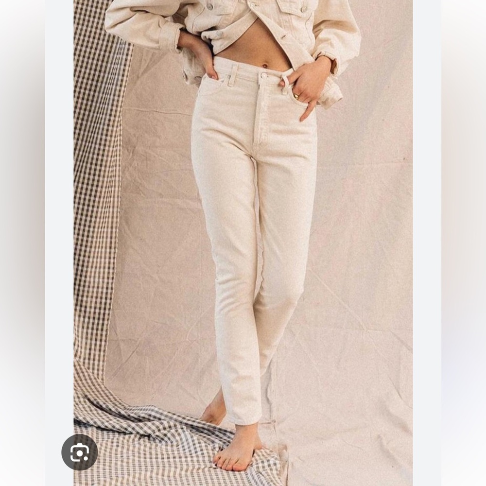 Remy High Rise Straight - Paper